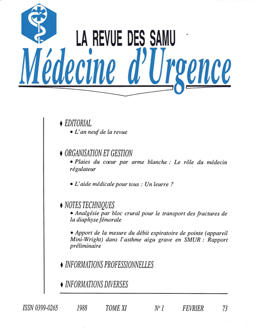 La Revue des SAMU