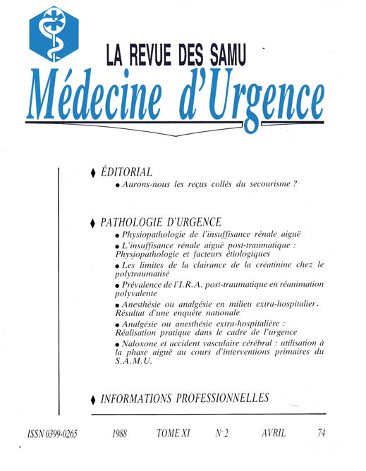 La Revue des SAMU
