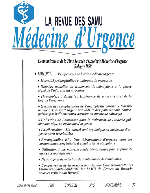 La Revue des SAMU