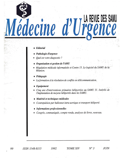 La Revue des SAMU