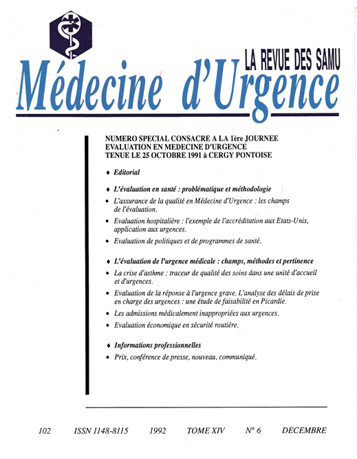 La Revue des SAMU