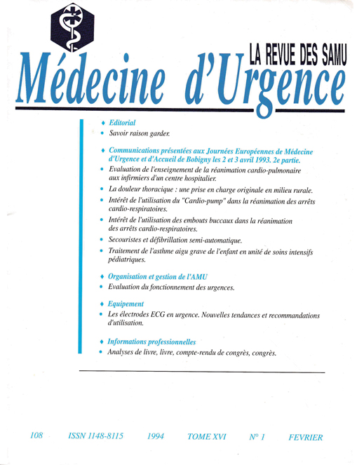 La Revue des SAMU