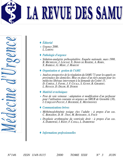 La Revue des SAMU