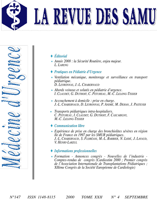 La Revue des SAMU