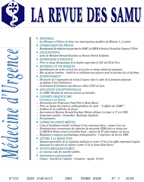 La Revue des SAMU