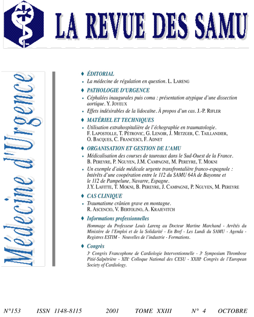 La Revue des SAMU
