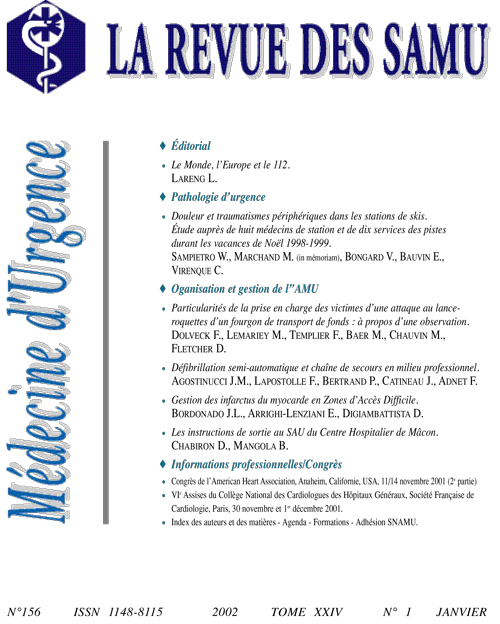 La Revue des SAMU