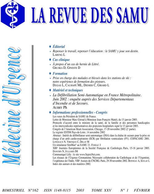 La Revue des SAMU