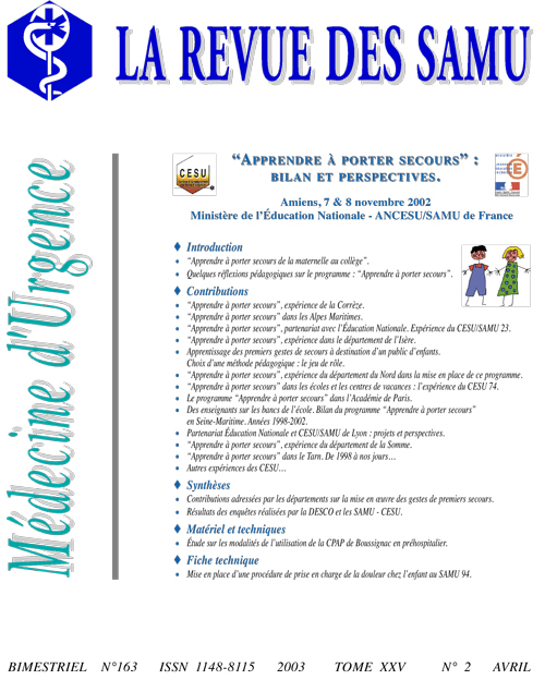 La Revue des SAMU