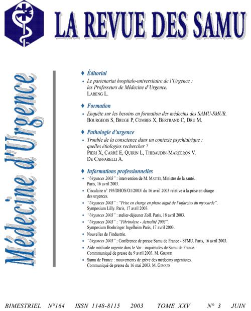 La Revue des SAMU
