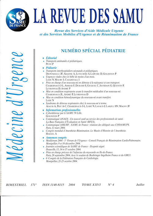 La Revue des SAMU