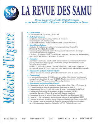 La Revue des SAMU