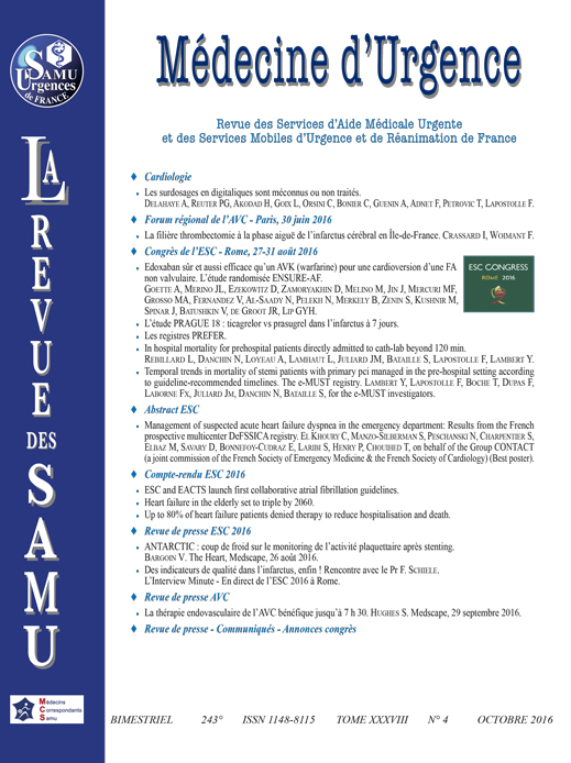 La Revue des SAMU